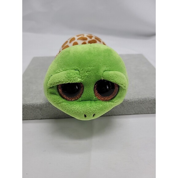TY Beanie Boos Zippy 6" Sea Turtle Plush Stuffed Animal Glitter Eyes Toy - Picture 1 of 14